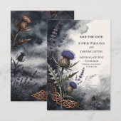 Schotse Distel Erfgoed Trouw Save The Date (Voorkant / Achterkant)