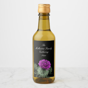 Schotse Distel Familie Samenkomst Wijn Etiket