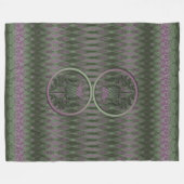 Schotse Distel Fleece Deken (Voorkant (Horizontaal))