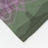 Schotse Distel Fleece Deken (Hoek)