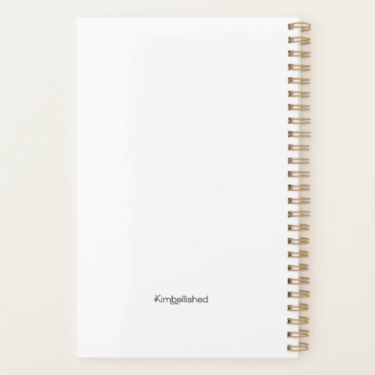 Schotse distel hart Waterverf Planner (Achterkant)