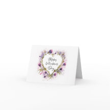 Schotse distel hart Waterverf Valentijns Kaart