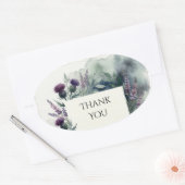 Schotse Distel Heather Watercolour Sticker (Envelop)