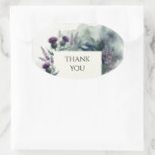 Schotse Distel Heather Watercolour Sticker (Tas)