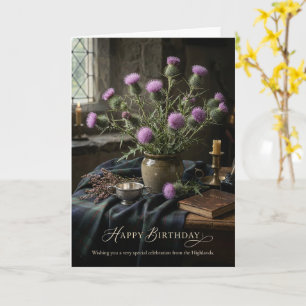 Schotse Distel Hoogland Verjaardagskaart Kaart