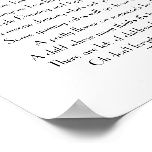 Schotse Distel I Spy Snap Huwelijksfoto Game Poster (Hoek)