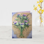 Schotse Distel Kaart (Gele Bloem)
