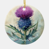 Schotse distel kerst ornament (Voorkant)