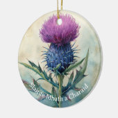 Schotse distel kerst ornament (Links)