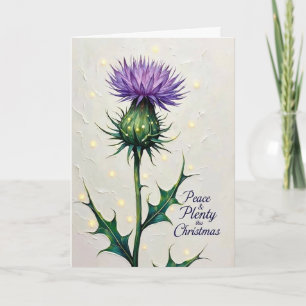 Schotse Distel Kerstkaart Kaart