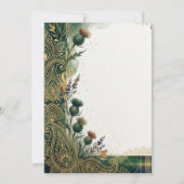 Schotse Distel Lavendel Paisley Save The Date (Achterkant)