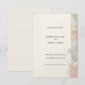 Schotse Distel Tartan Save the Date | Gouden Emble (Voorkant / Achterkant)