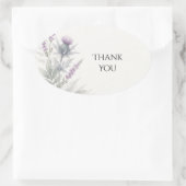 Schotse Distel Varen Bedankt Sticker (Tas)