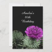 Schotse Distel Verjaardagen Kaart (Voorkant)
