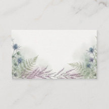 Schotse Distel Watercolor Trouw Plaatskaart