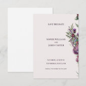 Schotse Distel Wildboeket Bruiloft Save The Date (Voorkant / Achterkant)