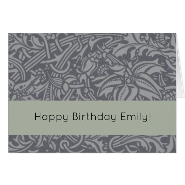 Schotse distelknoop William Morris Style (Voorkant Horizontaal)