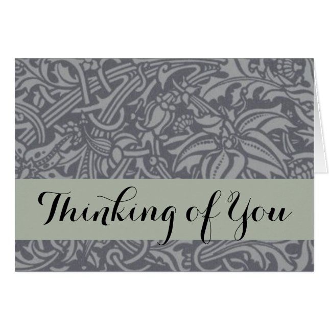 Schotse distelknoop William Morris Style (Voorkant Horizontaal)