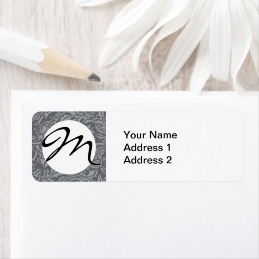 Schotse distelknoop William Morris Style Etiket (Insitu)