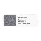 Schotse distelknoop William Morris Style Etiket (Voorkant)