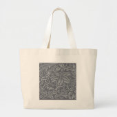 Schotse distelknoop William Morris Style Grote Tote Bag (Voorkant)