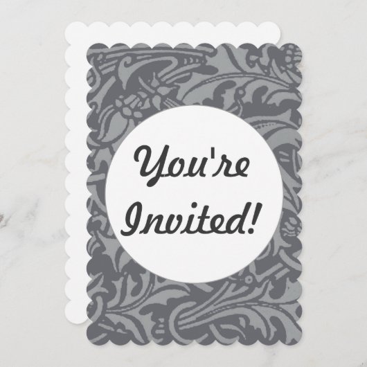 Schotse distelknoop William Morris Style Kaart (Voorkant / Achterkant)