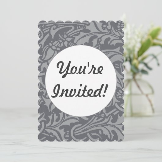 Schotse distelknoop William Morris Style Kaart (Staand voorkant)