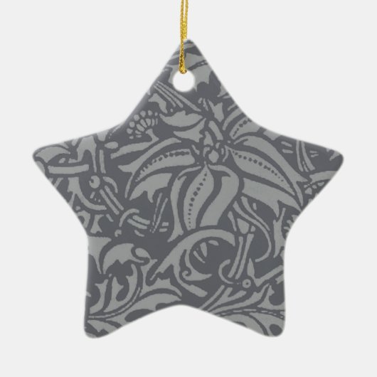 Schotse distelknoop William Morris Style Keramisch Ornament (Voorkant)