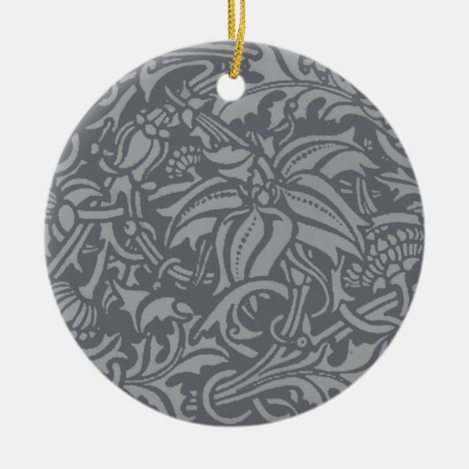 Schotse distelknoop William Morris Style Keramisch Ornament (Voorkant)