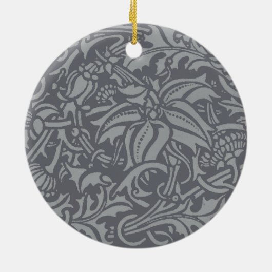 Schotse distelknoop William Morris Style Keramisch Ornament (Achterkant)