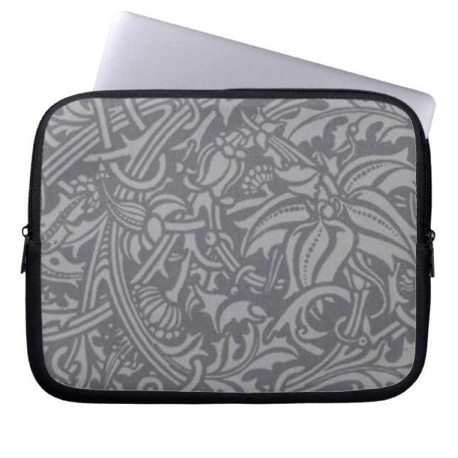 Schotse distelknoop William Morris Style Laptop Sleeve (Voorkant)