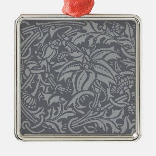 Schotse distelknoop William Morris Style Metalen Ornament (Voorkant)