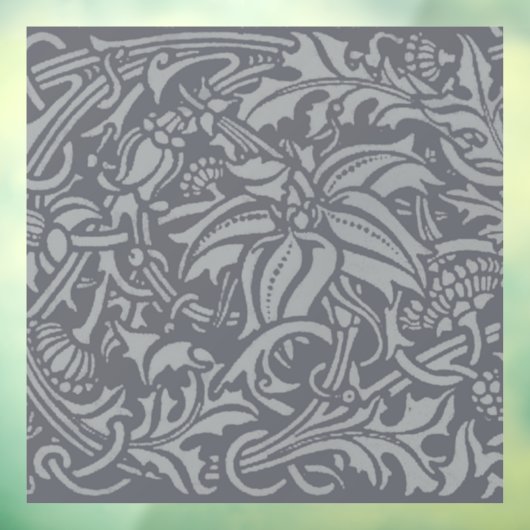 Schotse distelknoop William Morris Style Raamsticker (Vel 3)