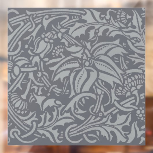 Schotse distelknoop William Morris Style Raamsticker (Vel 2)