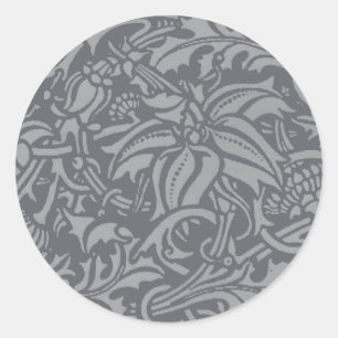 Schotse distelknoop William Morris Style Ronde Sticker