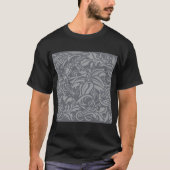 Schotse distelknoop William Morris Style T-shirt (Voorkant)