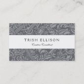 Schotse distelknoop William Morris Style Visitekaartje (Voorkant)