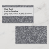 Schotse distelknoop William Morris Style Visitekaartje (Voorkant / Achterkant)