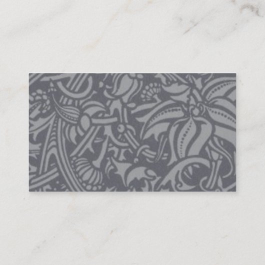 Schotse distelknoop William Morris Style Visitekaartje (Achterkant)