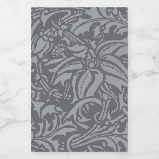 Schotse distelknoop William Morris Style Voedselcontainer Etiket (Enkel label)