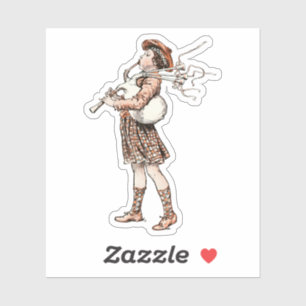  Schotse doedelzakspeler Sticker
