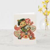  Schotse doedelzakspeler Valentijnsdag Kaart (Gele Bloem)