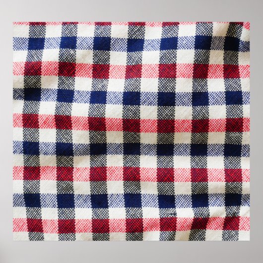Schotse doek textuur, vierkante stof achtergrond. poster (Voorkant)