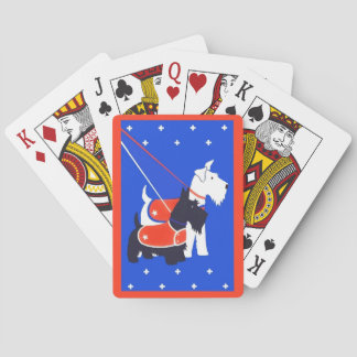 Schotse Dogs Black White Schotse Terriers Pokerkaarten