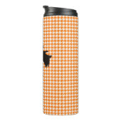 Schotse doodsbange tumbler, Oranje houndstooth Thermosbeker (Geroteerd rechts)