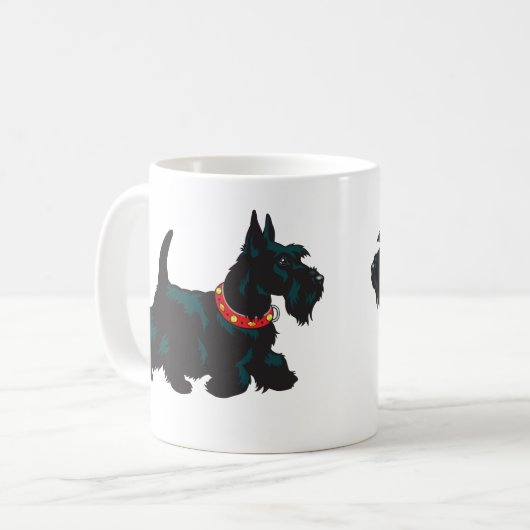 schotse doodshond koffiemok (Voorkant links)