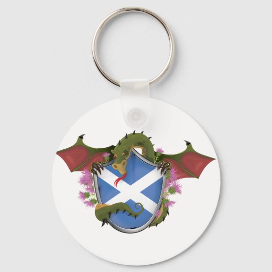 Schotse Draak Sleutelhanger (Voorkant)