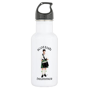 Schotse Drummer - Groene Kilt Waterfles