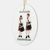 Schotse drummers keramisch ornament (Links)