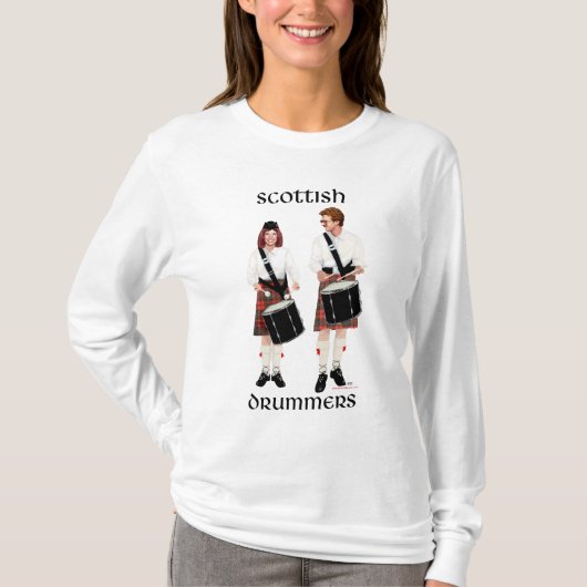 Schotse drummers t-shirt (Voorkant)